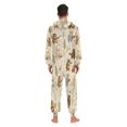 thumbnail image 4 of FORMRS Onesies Pajama for Adults Unisex Hoodie Winter Jumpsuit One Piece Sleepwear, Sizes S-2XL, Musical Animals Pattern, 4 of 7