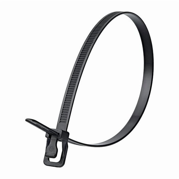 Retyz Releasable Tie,UV Black,Nylon,PK20 WKT-S24BK-HA