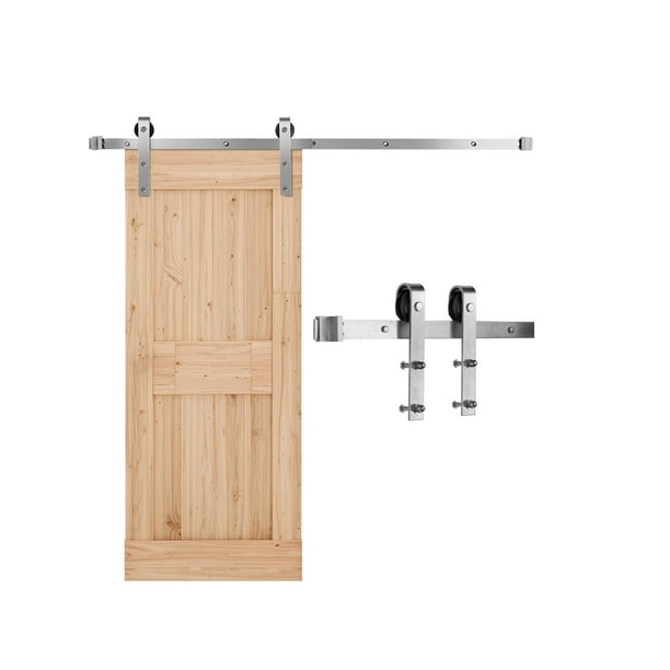 Kit de herrajes para puerta corrediza de granero VEVOR de 1,5 m (plata)