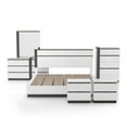 thumbnail image 2 of FOA Misti 6pc White Wood Bedroom Set-Queen+2 Nightstands+Chest+Dresser+Mirror, 2 of 15