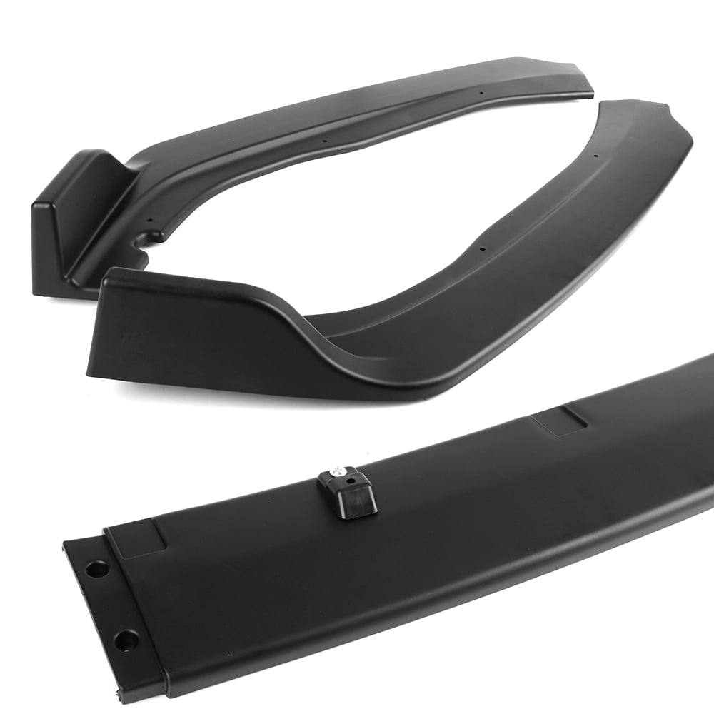 Ikon Motorsports Compatible with 18-21 Honda Accord OE Style Front Bumper Lip Black PP 3PC