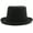 Black, variant on Elegant Fedoras Hat for Cosplay Parties Gentleman Hat with Roll Brim Adult Carnivals Party Hat Head Accessories