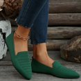 thumbnail image 6 of CPNG Women's Woven Ballet Flat Women Dolly Shoes Pointy Fashion Cutouts Breathable Knit Work Office Soft Dress Ballet Flat Shoes Driving Walking Knitted Shoes, 6 of 8