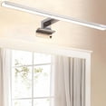 thumbnail image 3 of Luz para espejo de baño LED de 30 cm, 5 W, blanco cálido 3000 K, abrazadera para espejo/gabinete/pared de 300 mm con caja de conexiones IP44, 3 of 5