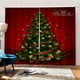 thumbnail image 4 of Cortinas navideñas para ventanas,Cortinas 3D para dormitorio,Cortinas con impresión digital,2 paneles, 4 of 9