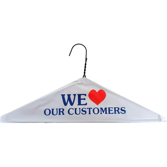 Wire Hangers Bulk 16" Caped Clothing Hangers for Dry Cleaners or Home (Heart, 50)