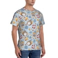 thumbnail image 2 of Bixox Men's Summer Time With Gnome Printed Short Sleeve Skinny Athletic T-Shirt, 2 of 6