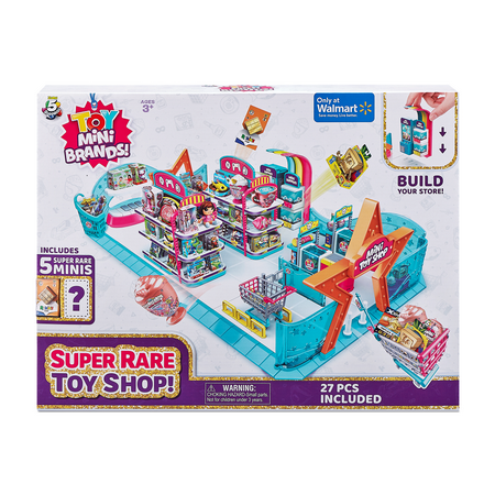 5 Surprise Toy Mini Brands Series1 Mini Toy Store with 5 Mystery Toy Mini Brands Playset by ZURU