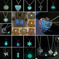 thumbnail image 2 of GKNET Luminous Natural Stone Pendant Necklace Glow In the Dark Women Men Delicate Jewelry Gift-Waterdrop, 2 of 9