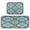 Pastel Blue Shape Pattern, variant on 2-Piece Kitchen Rugs Set Non-Slip Mats Carpet Floor for Kitchen, Bathroom (19.7"x27.6" & 19.7"x47.2") Natural Abstract Shapes
