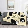 thumbnail image 2 of Disketp Panda Doing Yoga Flannel Blankets - Thick and Warm Blanket for Winter, Soft Fuzzy Plush King Blanket for All Seasons80"x60", 2 of 6
