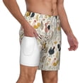 thumbnail image 3 of Balery Cartoon Chickens Mens Swim Trunks Swim Shorts for Men Quick Dry Inseam Beach Shorts with Compression Liner Pocket-XX-Large, 3 of 9