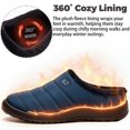thumbnail image 4 of Knivor Unisex Scuff Slippers for Women Men Puffy Padded Upper Fleece Lined Water‑Resistant Winter House Shoes Non‑Slip Indoor Outdoor Slip‑On Slippers, 4 of 10