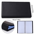 thumbnail image 3 of Black Leather Professional Business Card Holder Organizer, 180 Pcs Large Capacity PU Name Credit Cards Booklet, Durable Credit Card ID Case/Holder for Men & Women, 1Pc, Easy to Use(Black,7.1x3.9"), 3 of 9