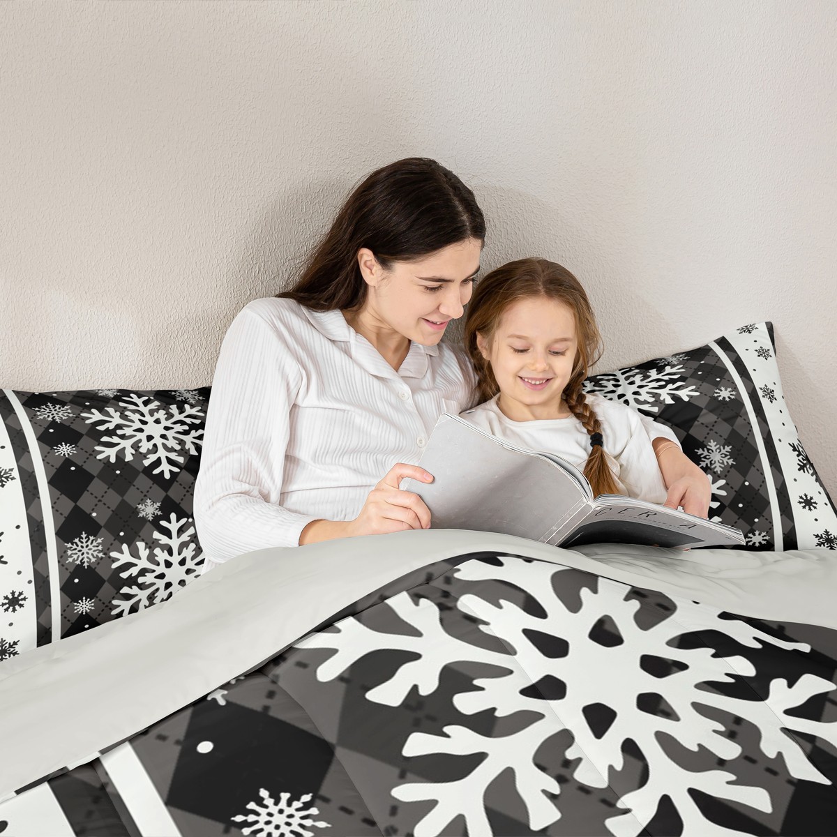 Castle Fairy Xmas Snowflake 3-Piece Full Comforter Set - Walmart.com