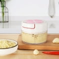 thumbnail image 4 of Ludlz Garlic Crusher Detachable Sharp Blade Stainless Steel Manual Meat Ginger Garlic Grinder Kitchen Supplies, 4 of 8