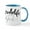 White/Blue Inside, variant on CafePress - Hashtag Scrublife - 11 oz Ceramic Mug - Novelty Coffee Tea Cup