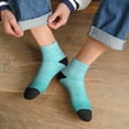 thumbnail image 3 of Pofeuu Blue And Turquoise Print 30cm Socks, Adult Running Hiking Socks for Youth and Adult, 3 of 7