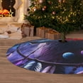 thumbnail image 5 of KLL 48" Christmas Tree Skirt Feathered Wolf Xmas Tree Skirts Mat for New Year Xmas Holiday Party Indoor Outdoor Home Decoration, 5 of 5