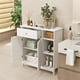 thumbnail image 1 of Armario de Suelo Costway para Baño con 1 Cajón Grande 2 Puertas y Estante Ajustable Blanco 75 x 30 x 80 cm, 1 of 10