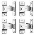 thumbnail image 1 of Likrtyny Acero Inoxidable 90 Grados Cerradura Puerta Corrediza Ángulo Recto Seguridad (L), 1 of 2