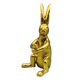 thumbnail image 5 of Estatua de conejo, colección de figuras de animales, adorno de regalo, escultura de resina moderna y bonita para decoración de escritorio en, 5 of 9