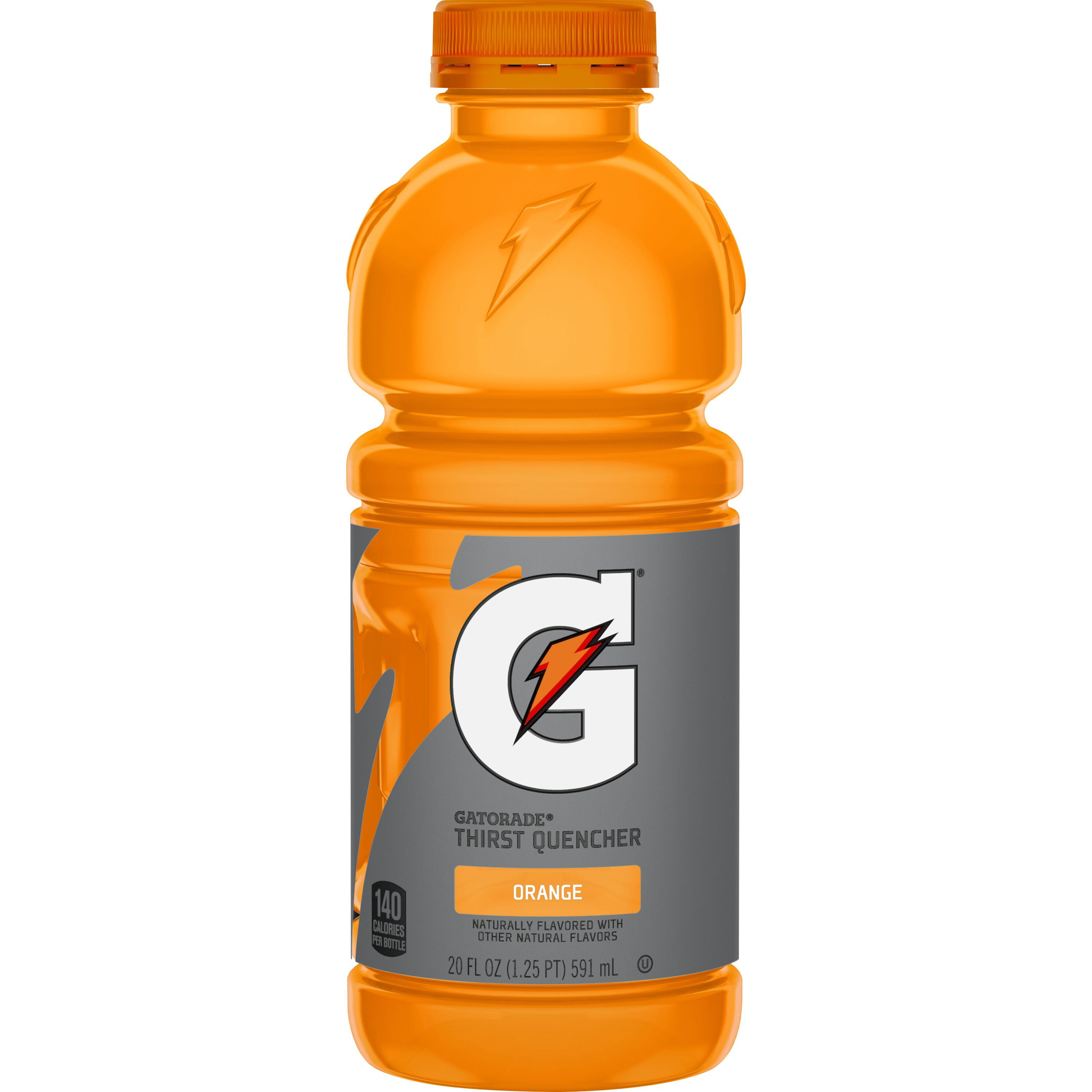 Gatorade Thirst Quencher Electrolyte Sports Drink, Orange, 20 fl oz, 8 Count Bottles​