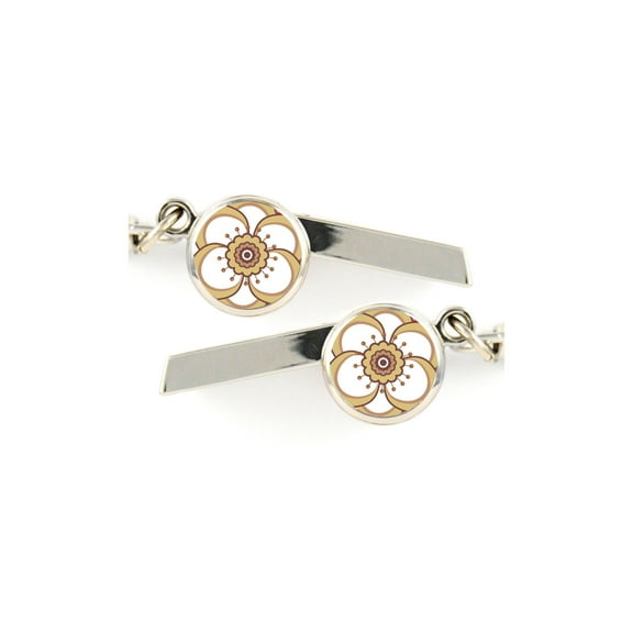 Yellow Flower Safety Whistle Keychain