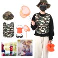 thumbnail image 3 of Kit de aventura para niños al aire libre, 6 uds., sombrero, chaqueta, bolsa de red, cubo plegable, bolsa de almacenamiento para gafas, juegos de pesca, 3 of 8