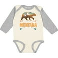 thumbnail image 3 of Inktastic Montana Vacation Bear Silhouette Boys or Girls Long Sleeve Baby Bodysuit, 3 of 5