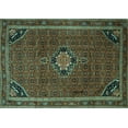 thumbnail image 1 of Ahgly Company Indoor Rectangle Persian Turquoise Blue Traditional Area Rugs, 8' x 12', 1 of 4