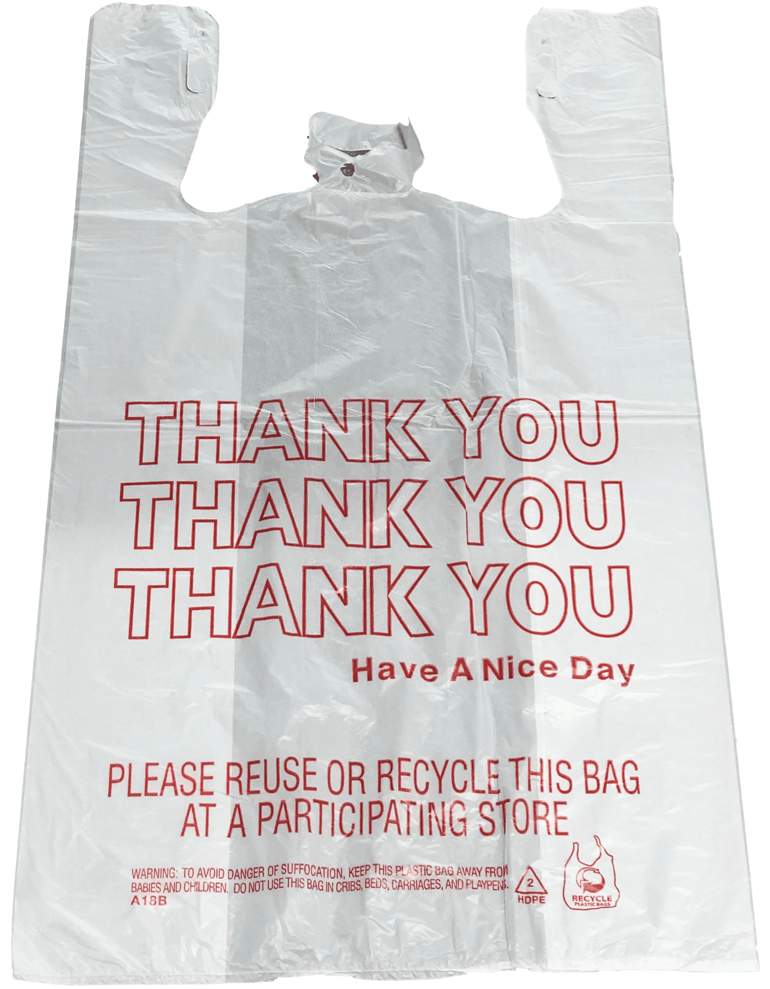 200 T-Shirt Thank You Plastic Grocery Store Shopping Carry Out Bag 