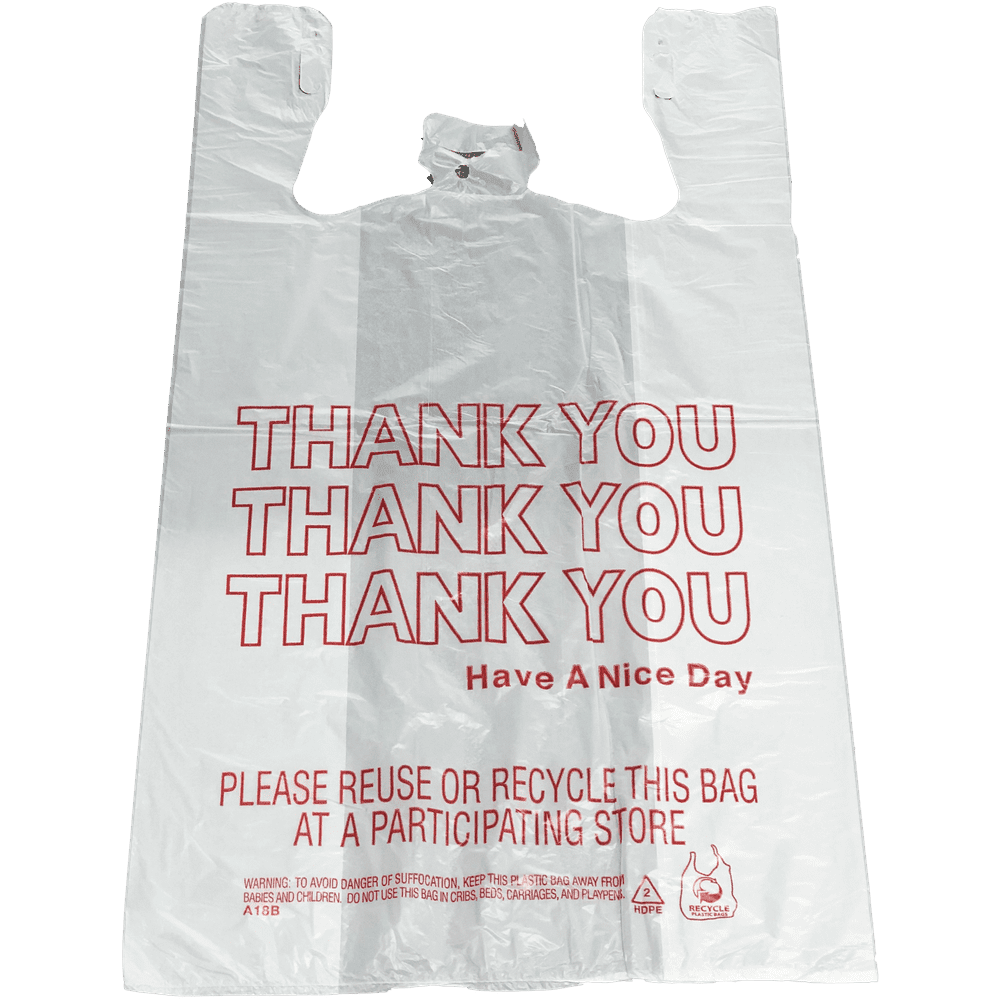 Reli. Thank You T-shirt Bags (350 Count) (White) - Grocery, Convenience ...