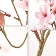 thumbnail image 3 of ﻿ HUIANER 8Pcs Artificial Cherry Blossom Branch Spring Flowers Silk Peach Flowers Fake Plants Arrangement for DIY Garden Home Wedding Party Décor, Pink, 3 of 8