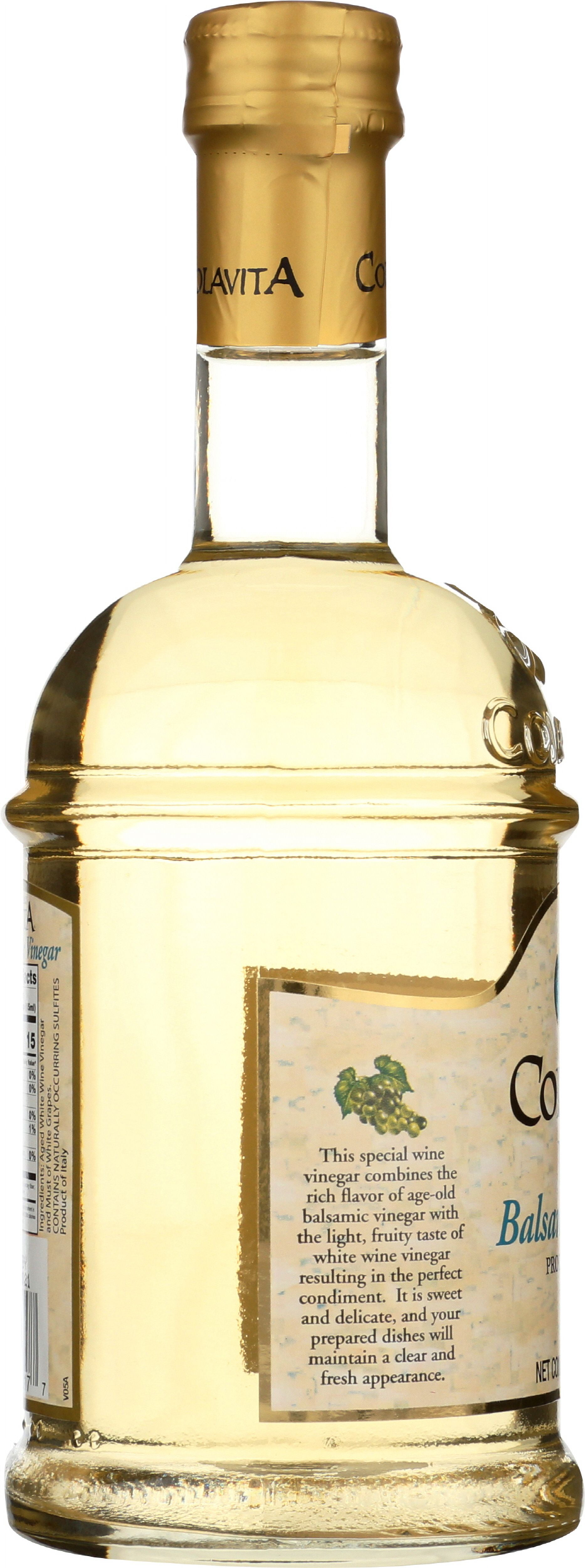Pack of 6, Colavita White Balsamic Vinegar, 16.9 oz