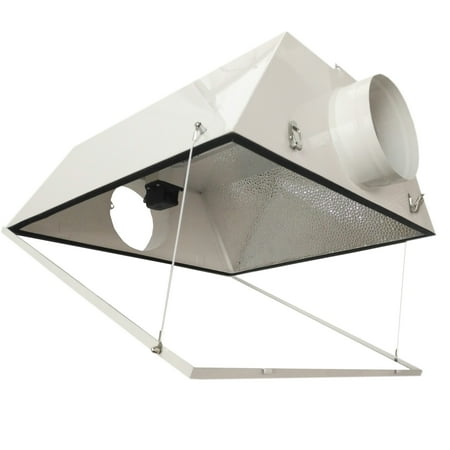 Air Cooled Grow Lights Hydro Crunch™ Double Ended Large Air Cooled with 6-inch Duct & Glass Panel Grow Light Reflector ()