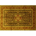 thumbnail image 1 of Ahgly Company Machine Washable Indoor Rectangle Persian Yellow Traditional Area Rugs, 6' x 9', 1 of 4