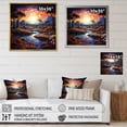 thumbnail image 4 of Designart "Oasis in the Desert Twilight I" Landscapes Floater Framed Wall Decor, 4 of 7