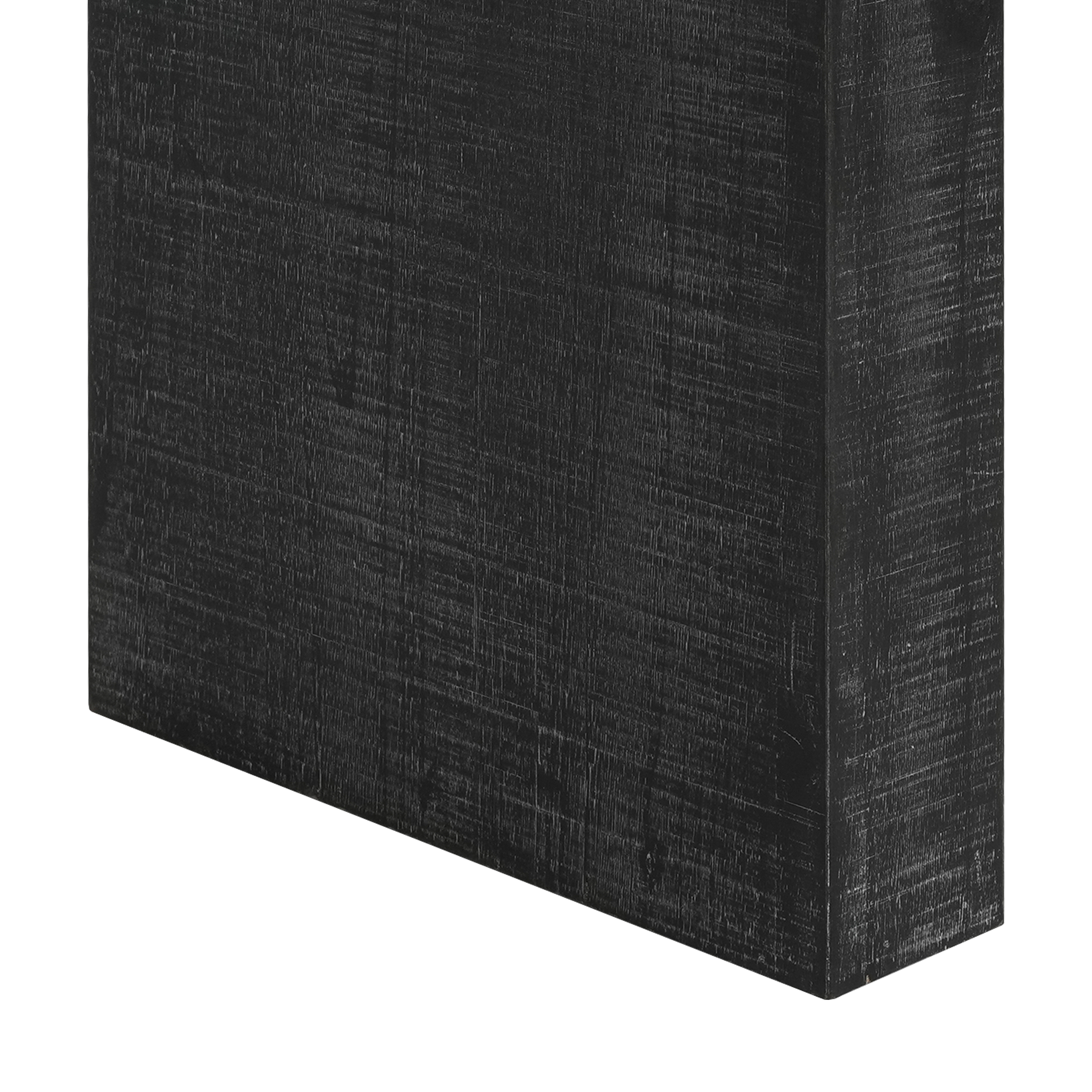 EUROCO Modern Console Table,52" Wood Entryway Table with Curved Edge & Natural Texture,Sofa Table for Living Room,Black