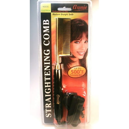 ANNIE Electrical Straightening Hot Comb - Medium Straight (Best Way To Get Straight Teeth)