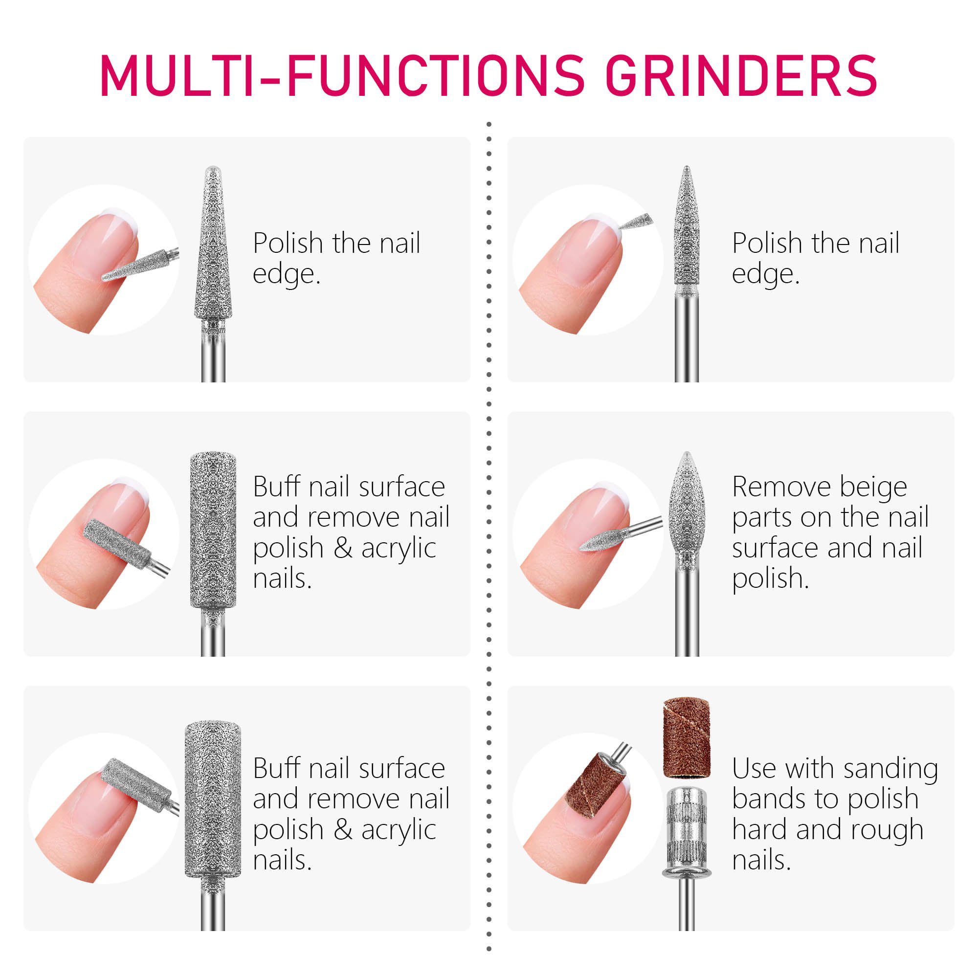 5 In 1 Professional Electric Nail| Alibaba.com