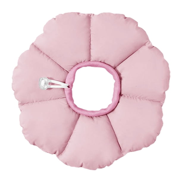 Collar para gatos con forma de flor y cordón ajustable para evitar que se laman