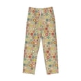 thumbnail image 4 of Xecao Retro Geometry Men's Straight Lounge Pajama Pants: The Ultimate in Comfortable Sleepwear, 4 of 9