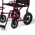 thumbnail image 3 of Silla de Ruedas Medline Rojo con Freno de Mano para Adultos, 3 of 9