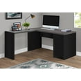 thumbnail image 4 of Monarch Specialties Computer Desk, Home Office, Corner, Left, Right Set-up, Storage Drawers, L Shape, Work, Laptop, Laminate, Tempered Glass, Black, Grey, Contemporary, Modern, 4 of 5