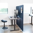 thumbnail image 3 of VIVO Navy Blue 72 x 66 inch Privacy Panel Office Partition, Cubicle Room Divider, 3 of 8