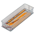 thumbnail image 3 of YBM Home Silver Mesh Drawer Organizer Tray for Home and Office (12 Pack) 9” x 3” x 2”, Silver, 3 of 12