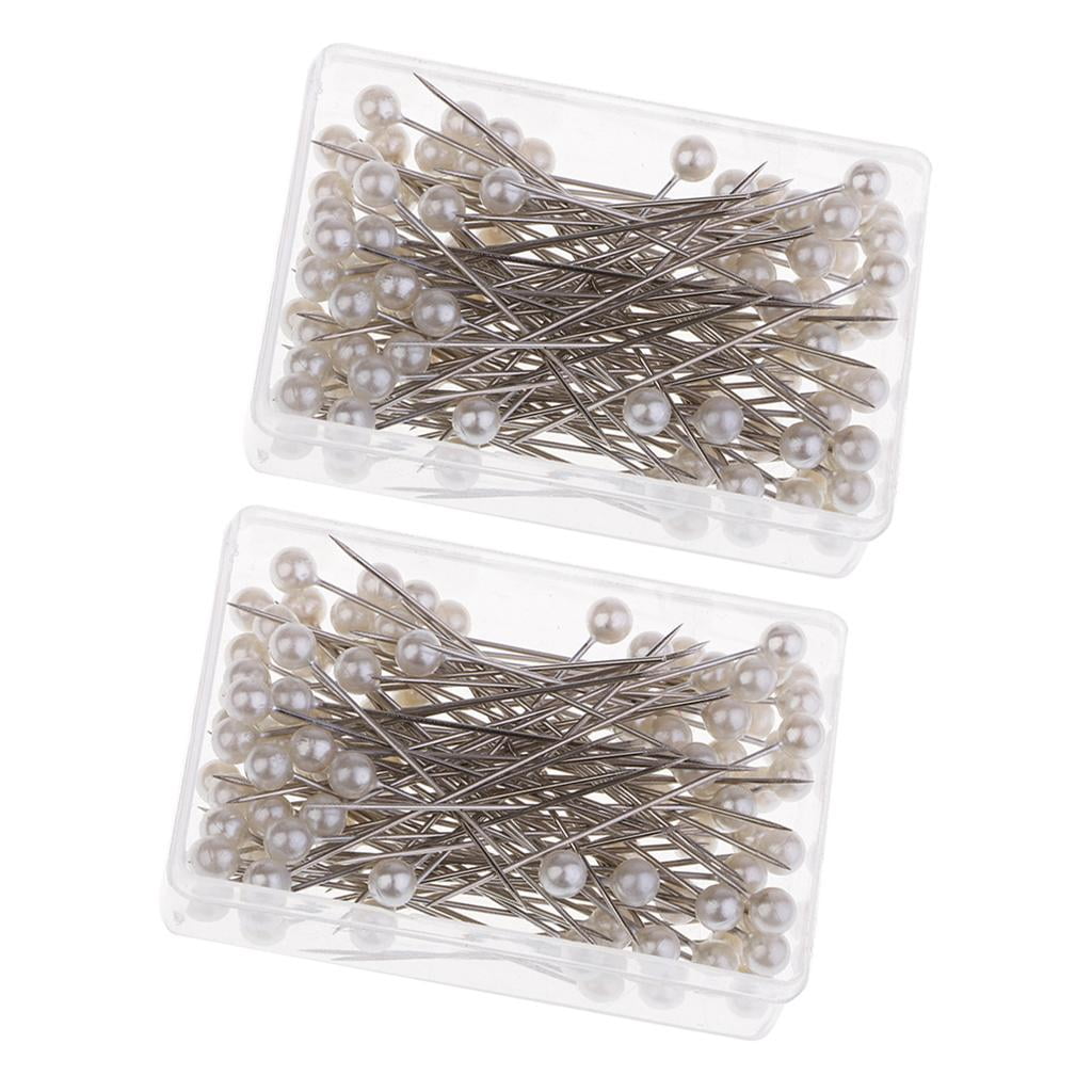 200Pcs PEARL HEADED PINS Dressmaking Sewing Pin Florists Pin 36mm ...