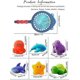 thumbnail image 3 of Bath Toy , Fishing Floating Animals Squirts Toys Games Playing Set with Fishing net , Fish Net, 3 of 4