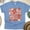 CarolinaBlue, variant on Sweet Summer Time T-Shirt for Women, Strawberry Daisy Retro Cottagecore Tee, Maroon, Size L